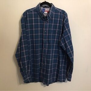 Wrangler George Strait blue plaid shirt